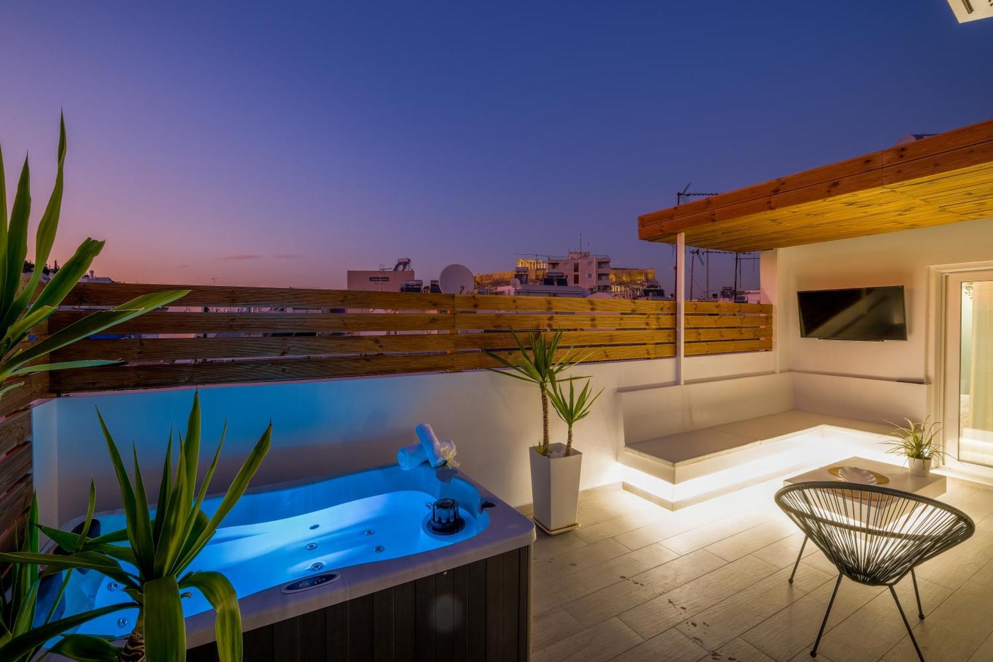 Acropolis View With Jacuzzi Apartment เอเธนส์ ภายนอก รูปภาพ