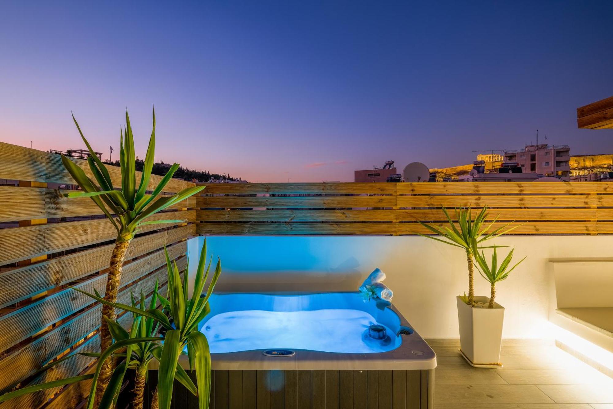 Acropolis View With Jacuzzi Apartment เอเธนส์ ภายนอก รูปภาพ
